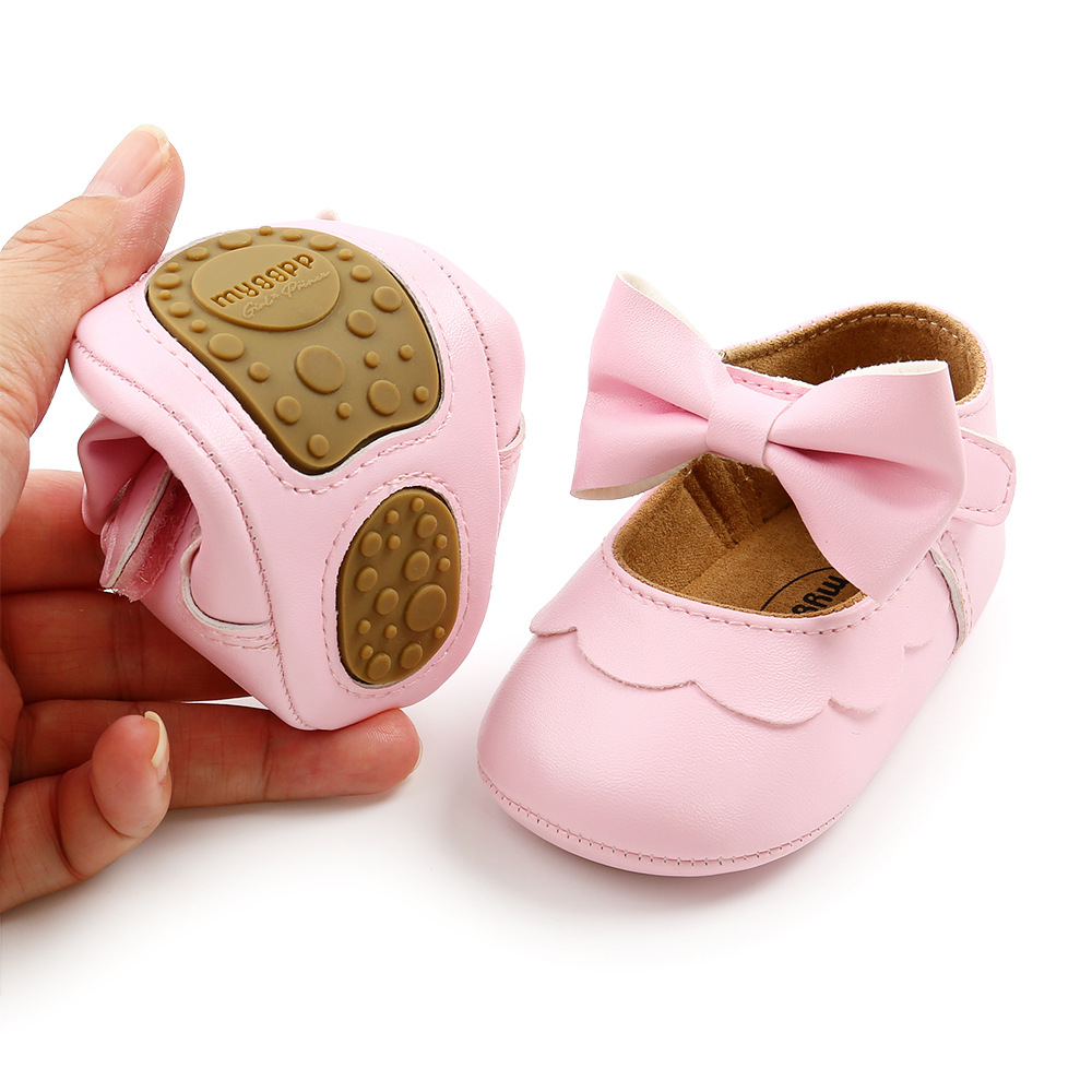 New Baby Shoes Baby Boy Girl Shoes Leather Rubber Sole Anti-slip Toddler First Walkers Infant Crib Shoes Newborn Girl Moccasins