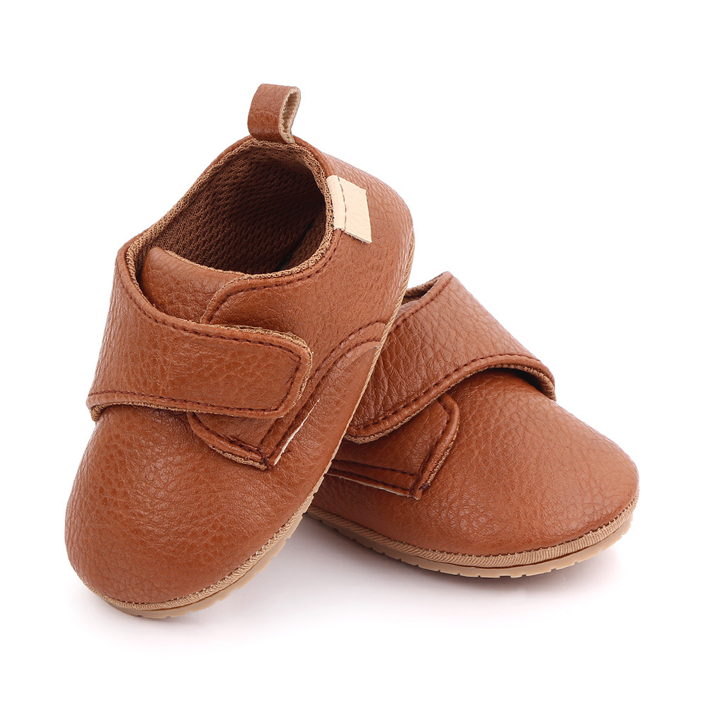Newborn Baby Shoes Baby Boy Girl Shoes Classic Leather Rubber Sole Anti-slip Toddler First Walkers Infant Girl Shoes Moccasins