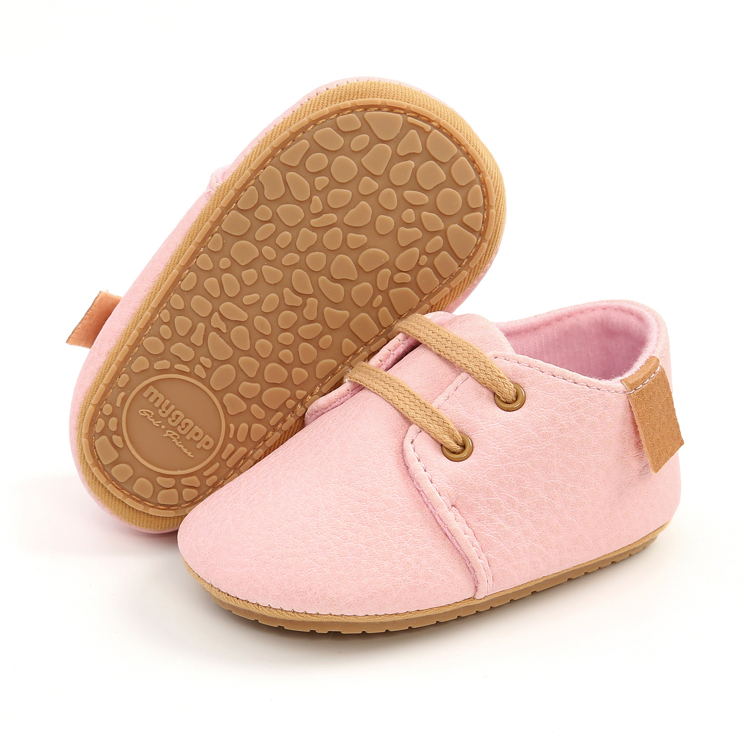 New Baby Shoes Retro Leather Boy Girl Shoes Multicolor Toddler Rubber Sole Anti-slip First Walkers Infant Newborn Moccasins